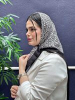 مینی اسکارف نخی طرح پلنگی مادام بلا