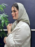 مینی اسکارف نخی طرح پلنگی مادام بلا