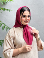 مینی اسکارف تک رنگ دخترونه