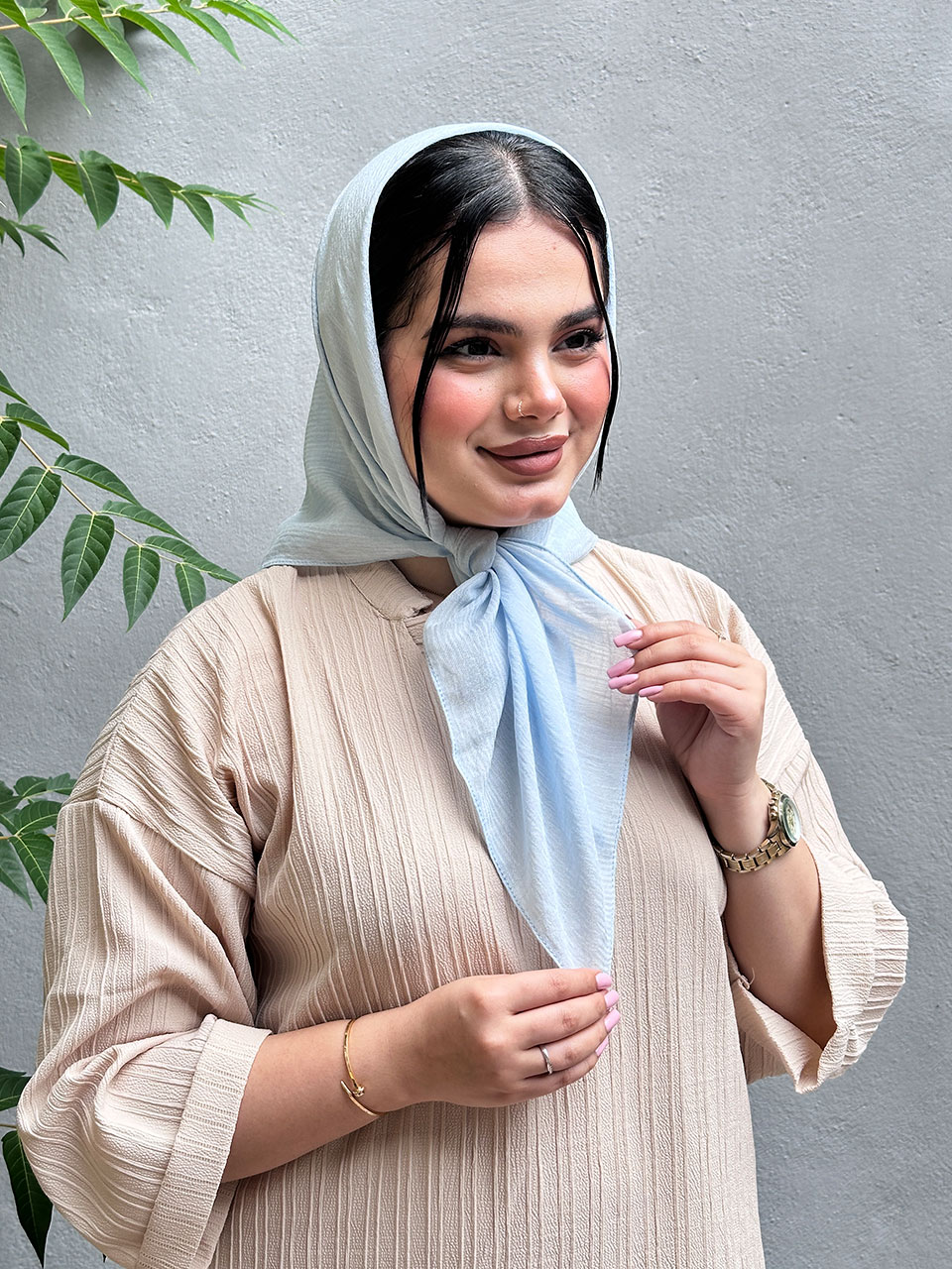 مینی اسکارف تک رنگ دخترونه
