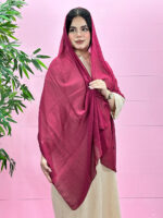 شال میله ای تک رنگ
