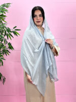 شال میله ای تک رنگ
