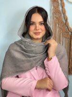 شال پلیسه لبه توری مادام بلا