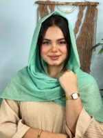 شال نخی کریشه تک رنگ شال مادام بلا
