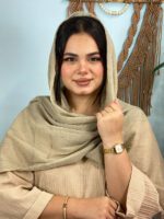 شال نخی کریشه تک رنگ شال مادام بلا