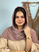 شال نخی کریشه تک رنگ شال مادام بلا