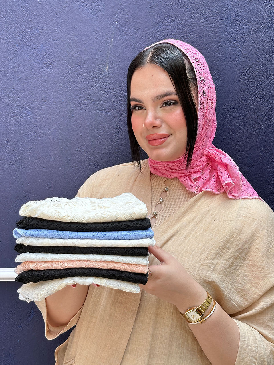 روسری سه گوش گیپور