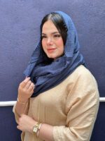 شال نخی تک رنگ دور ریش مادام بلا
