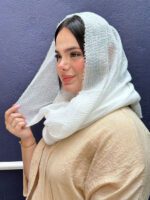 شال نخی تک رنگ دور ریش مادام بلا