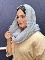 شال نخی تک رنگ دور ریش مادام بلا