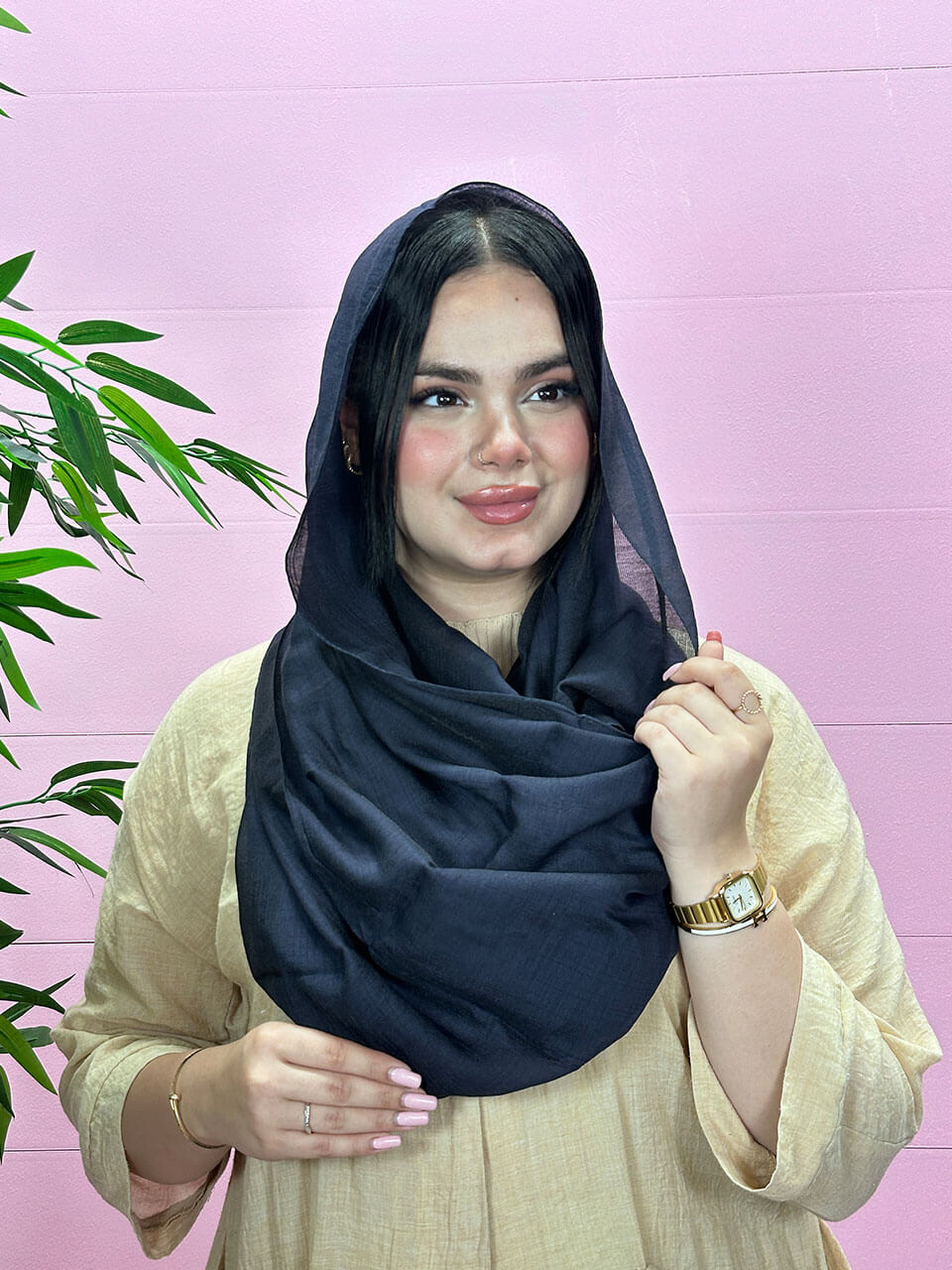 شال ساده نخی مادام بلا