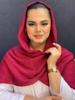 شال نخی پلیسه برشکا مادام بلا