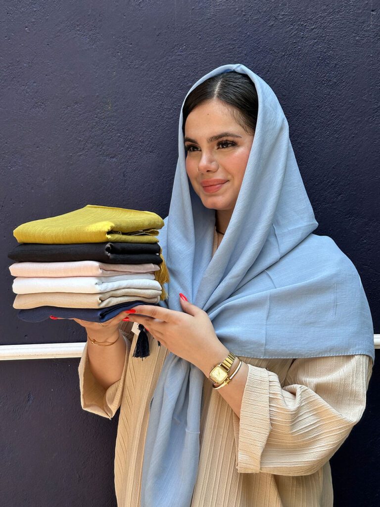 روسری اسلپ تک رنگ