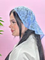 روسری سه گوش دانتل توری