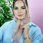 روسری سه گوش تک رنگ اسلپ