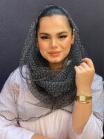 شال حریر پفکی