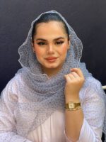 شال حریر پفکی