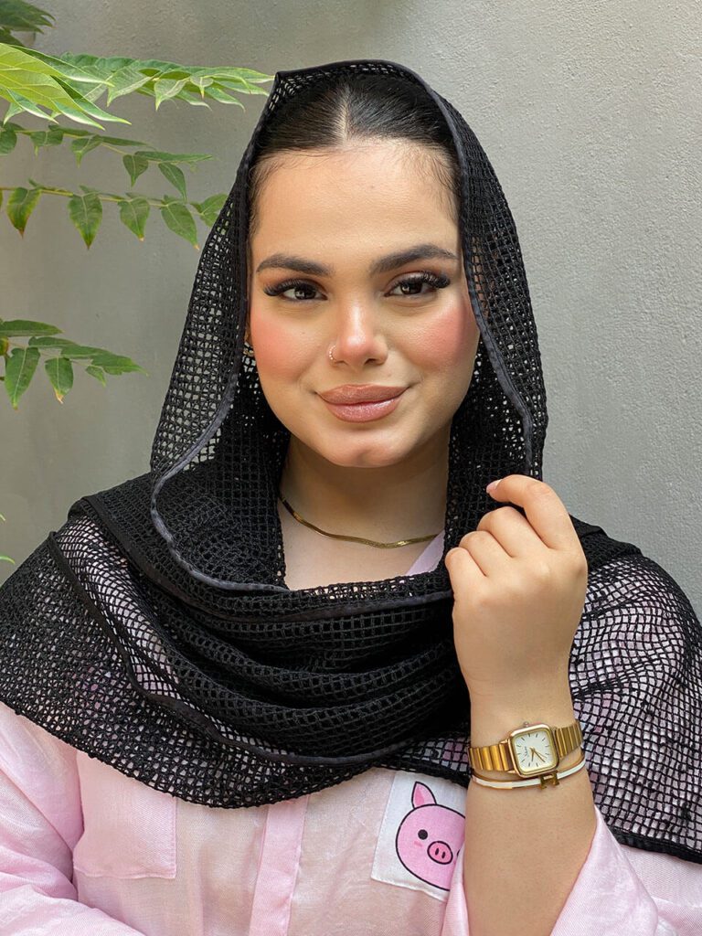شال حصیری مشکی وارداتی