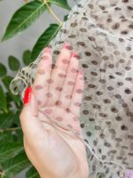 شال حریر پفکی توپی مادام بلا