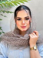 شال حریر پفکی توپی مادام بلا