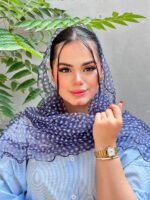 شال حریر پفکی توپی مادام بلا