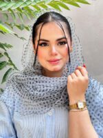 شال حریر پفکی توپی مادام بلا