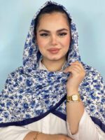شال گلدار نخی طرحدار مادام بلا