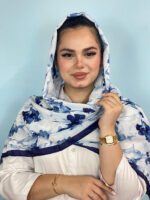 شال گلدار نخی طرحدار مادام بلا