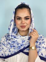 شال گلدار نخی طرحدار مادام بلا