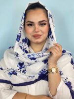 شال گلدار نخی طرحدار مادام بلا
