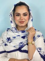 شال گلدار نخی طرحدار مادام بلا