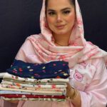 شال طرحدار فلورا نخی