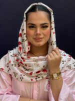 شال طرحدار فلورا نخی