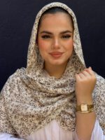 شال پلیسه گل ریز (6345) - Image 6