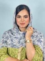 شال پلیسه گل نخی