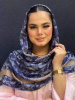 شال نخی برشکا طرحدار مادام بلا