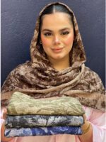 شال نخی برشکا طرحدار مادام بلا