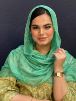 شال حریر میله ای تک رنگ مادام بلا رشت