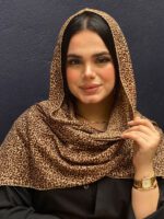 شال پلنگی نخی پلیسه
