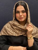 شال پلنگی نخی پلیسه