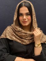 شال پلنگی نخی پلیسه