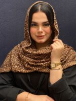 شال پلنگی نخی پلیسه