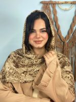 شال پلنگی نخی پلیسه