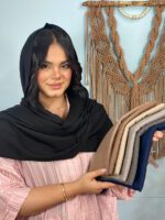 شال نخی سیرنگ تک رنگ