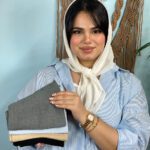 مینی اسکارف تک رنگ دخترونه