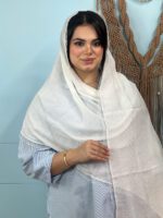 شال میله ای تک رنگ