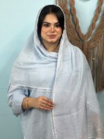 شال میله ای تک رنگ