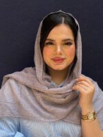 شال لبه دانتل میله ای وارداتی