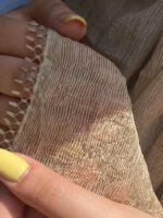 شال لبه دانتل میله ای وارداتی