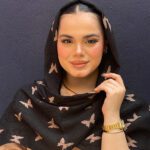 شال نخی پلیسه طرحدار مادام بلا